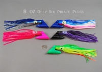 8 Oz Deep Six Pirate Plugs--Rigged and Unrigged